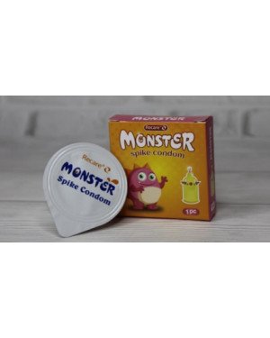 Презерватив Recare MONSTER Pink+Yellow Snick (1шт)