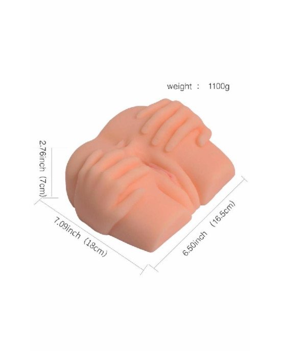 Мастурбатор Вагіна-Анус Delicate hand masturbator без вібрації тілесний Мастурбатор Вагіна-Анус Delicate hand masturbator без вібрації тілесний