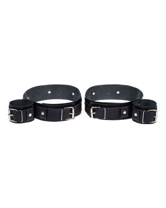 Фіксатор для зап'ястей та стегон Fixation Me Thigh, Smooth Black Фіксатор для зап'ястей та стегон Fixation Me Thigh, Smooth Black