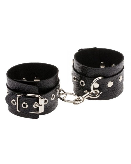 Наручники Leather Double Fix Hand Cuffs, Black Наручники Leather Double Fix Hand Cuffs, Black